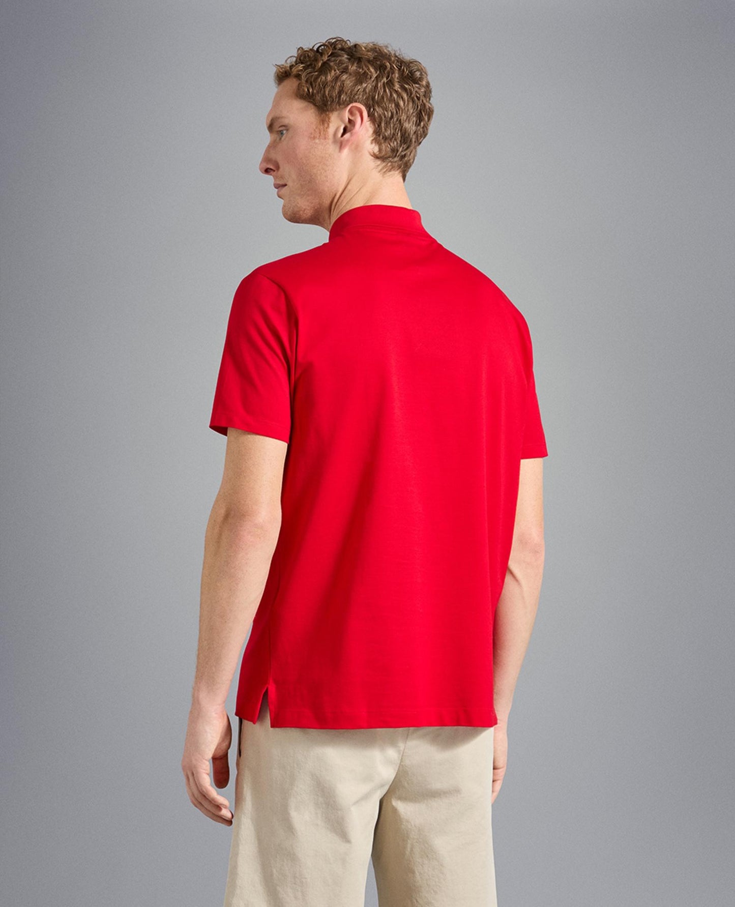 C0P1013 - Pique polo korte mouw met shark logo borduur