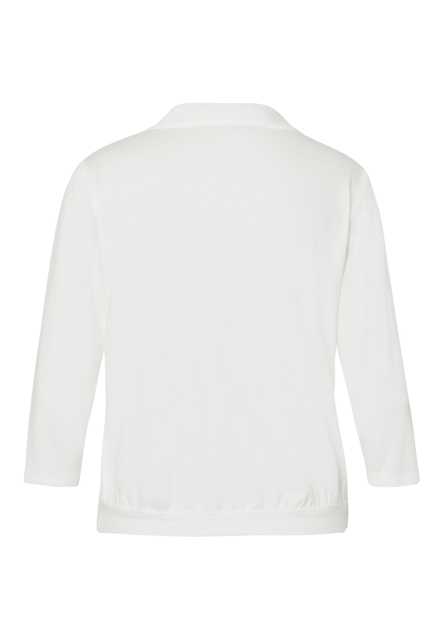 723401 - Uni blousontop met stikhals en 3/4 mouw