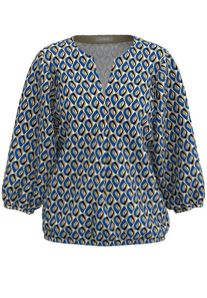 25015 - Viscose blousetop met grafisch dessin