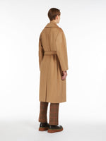 Resina - Wollen coat met knoopsluiting en ceintuur