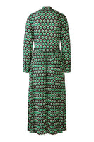 80083 - Travelkwaliteit jurk met dessin en plisserok