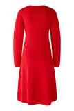 79699 - Gebreide midi jurk met gerende rok