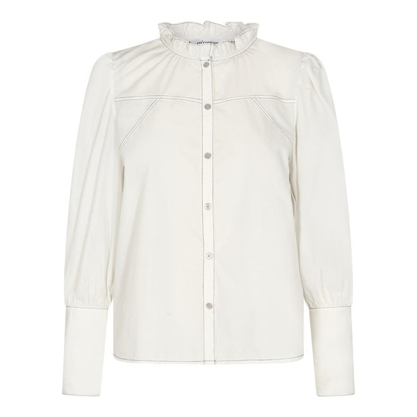 35271 - Bonnie blouse met contrast stiksel