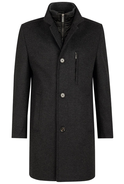 44053 422528 - wollen coat met een lengte van 90 cm