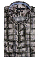 327319 - ButtonDown shirt in een geprinte ruit