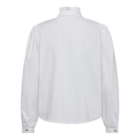 35287 - Sandy frill v blouse met pofmouw