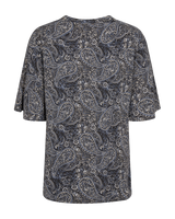 203643 - Suralda viscose blousetop met print en korte mouw