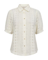 203750 - Bloss ajour jersey blouse met korte mouw