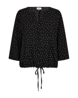 203773 - Augusta blousetop met koordje en stip dessin