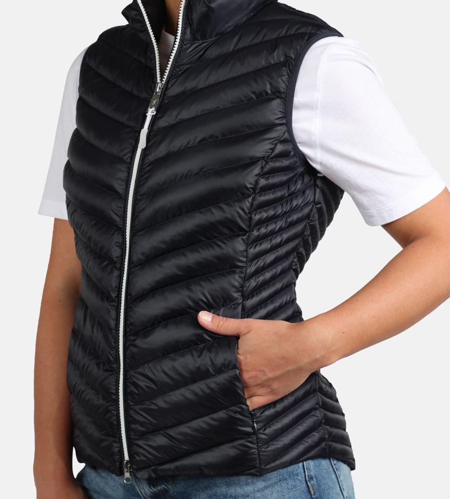 30285 4699 - V gestepte bodywarmer 66cm