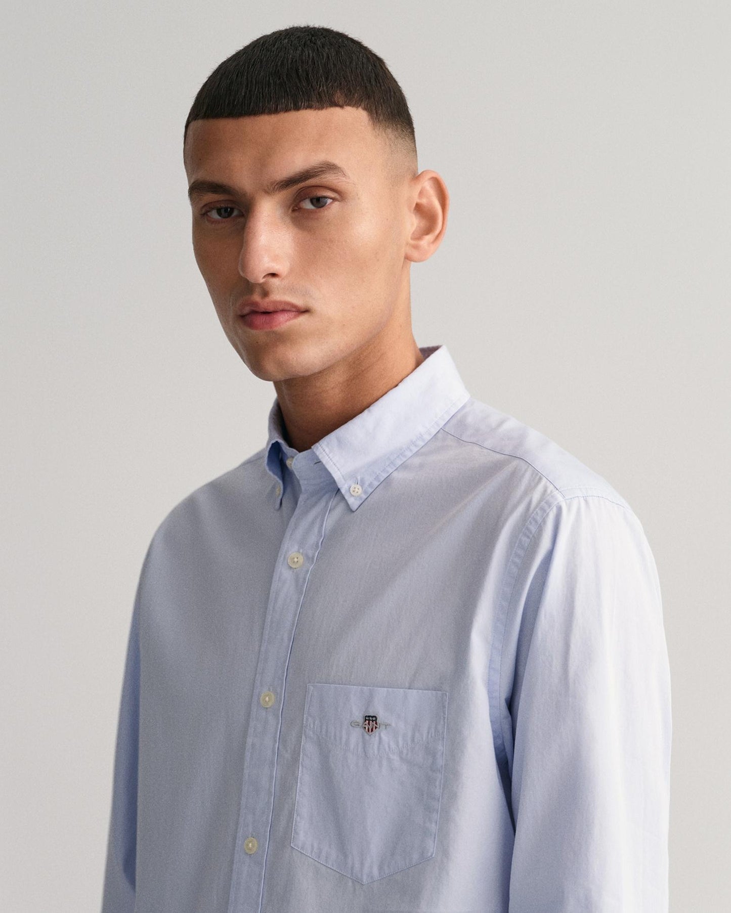 3000100 - poplin shirt in een regualr fit