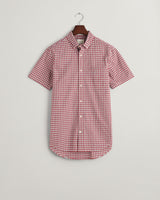 3240041 - korte mouw polon shirt in een mini ruit