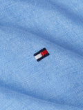 MW0MW34602 - uni linnen shirt in een regular fit