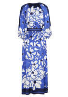 1198 - Midi jurk met bloemdessin