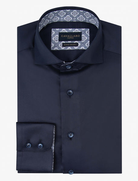 110241027 - Giano - uni shirt met contrast in de binnenkant va