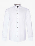 110241025 - Mateo - uni shirt met contrast in de binnenkant va