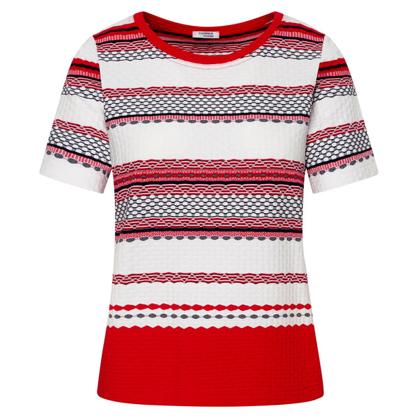 5511-31 - Casandra - multicolor jersey shirt met structuur