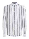MW0MW34612 - linnen streep shirt