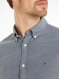 MW0MW33782 - slim fit shirt in een dobby dessin