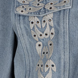 SP24.12002 - Jeans jasje met borduursel