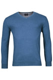 418100 - V-Neck Pullover 12gg singel knit, with low powered