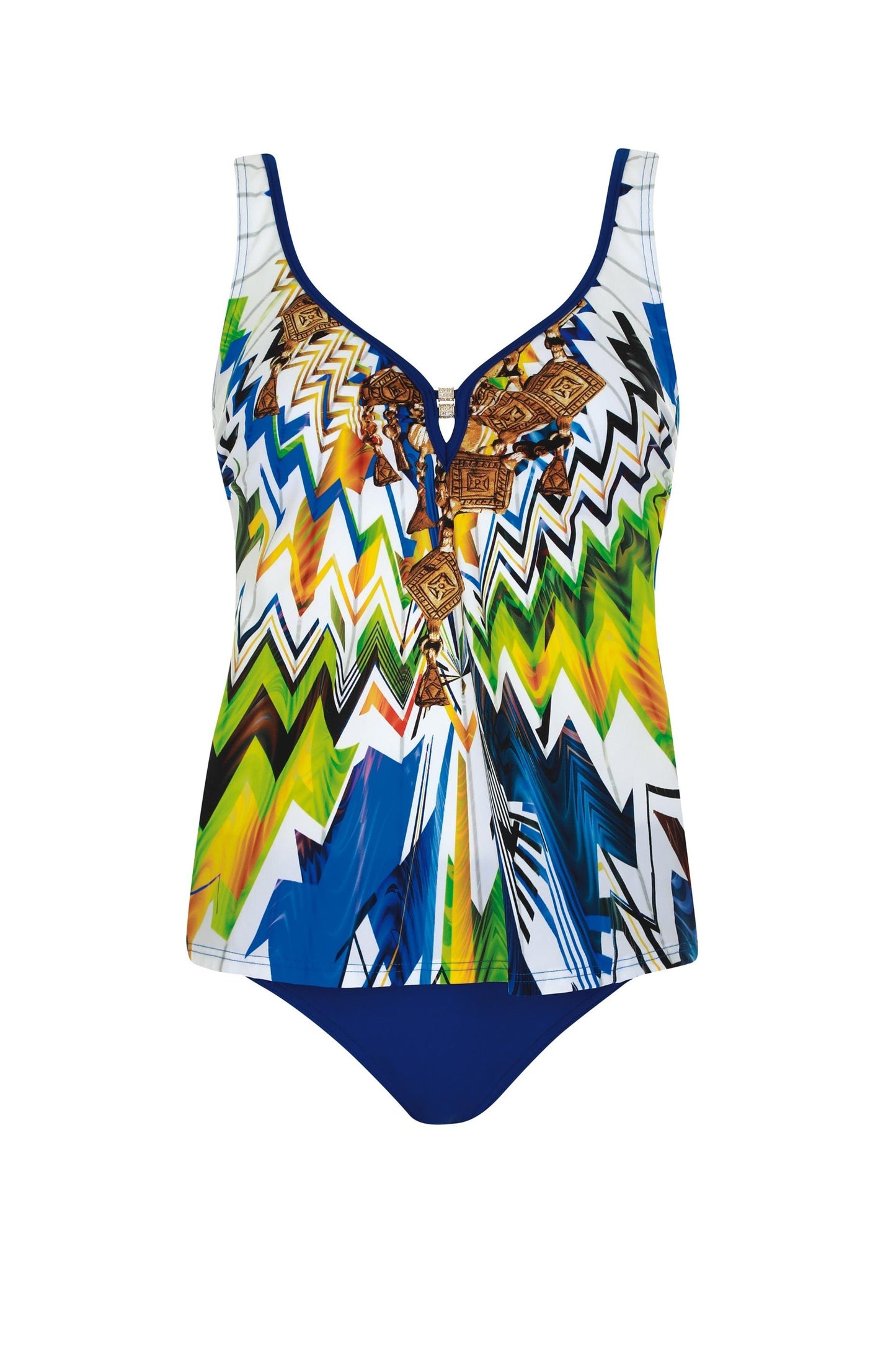 28009 - Tankini met dessin en luxe details