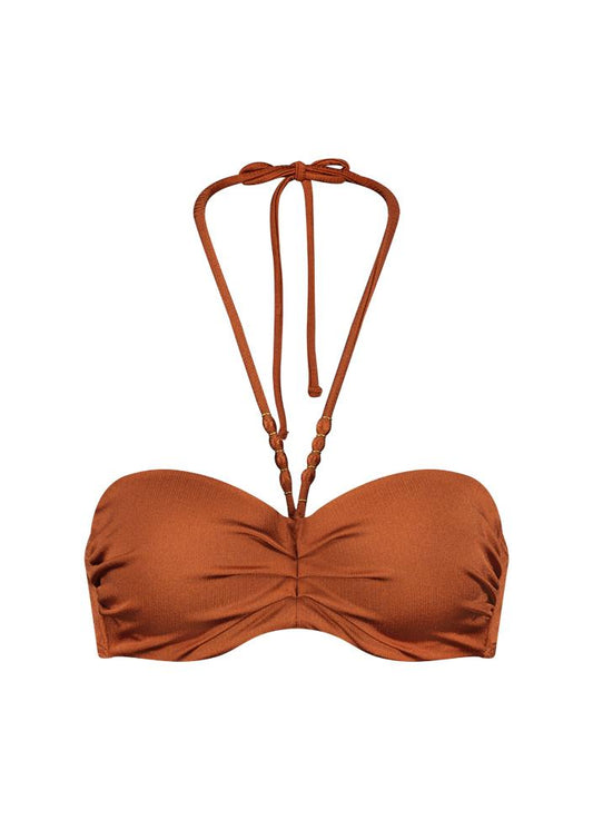 117D Treasure ced - Treasure cedar - strapless bikini top