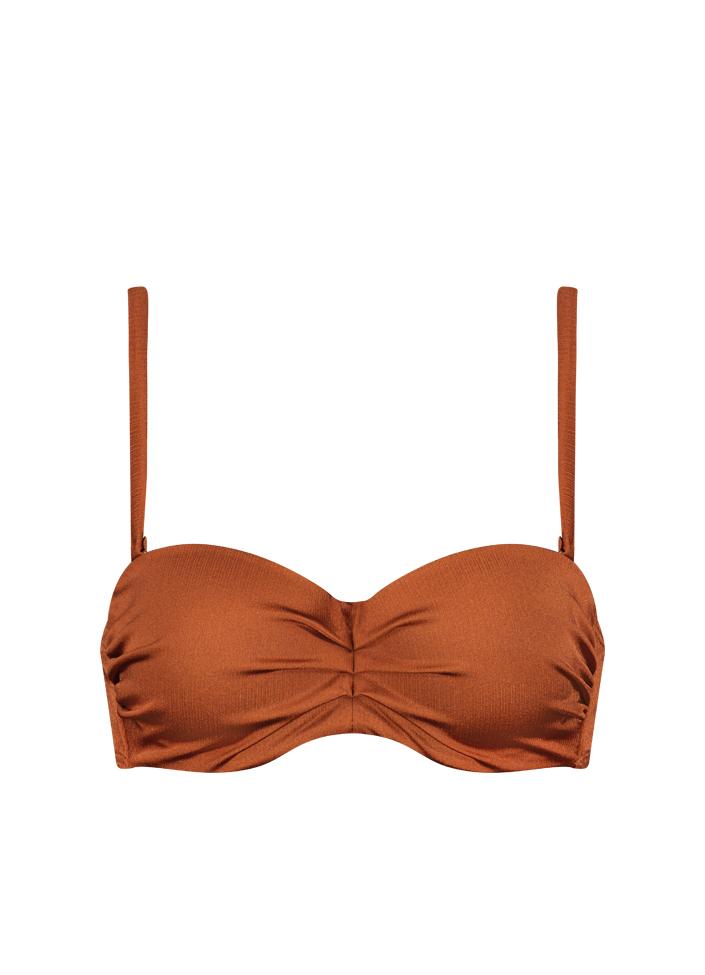 117D Treasure ced - Treasure cedar - strapless bikini top