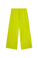 Louisa-s24 - Wideleg crepe pantalon met elastische taille