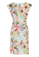 5AG22300 - Korte zomerscuba jurk met bloemdessin