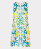 HS24.15207 - Korte mouwloze jurk met paisley dessin