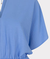 HS24.10216 - Uni korte jurk met V-hals