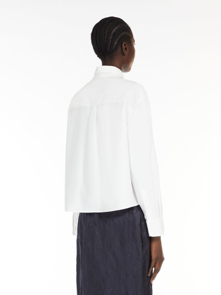 Jock - Verkorte boxy oxford blouse