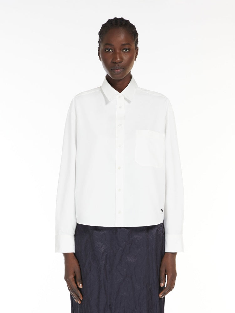 Jock - Verkorte boxy oxford blouse