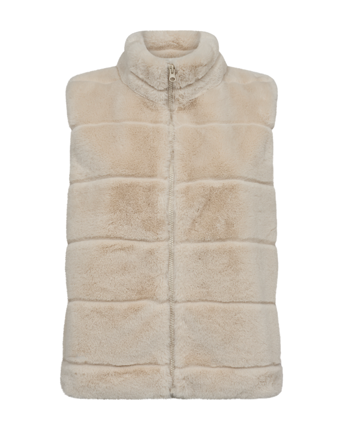 203049 - Foxy faux fur gillet met rits