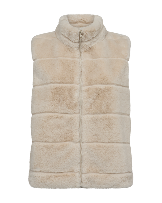 203049 - Foxy faux fur gillet met rits