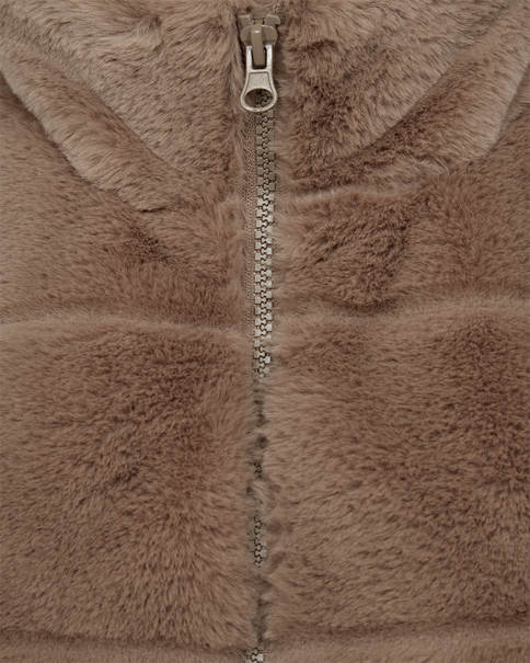 203049 - Foxy faux fur gillet met rits