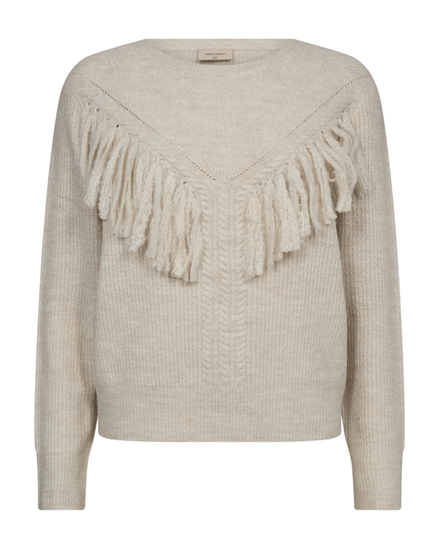 204479 - Fringe pullover met franjes