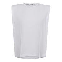 33030 - Eduarda cropped t-shirt met shoulderpads