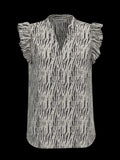35527 - Carolea frill blousetop met dessin