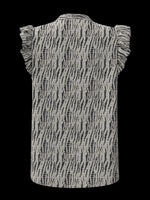 35527 - Carolea frill blousetop met dessin