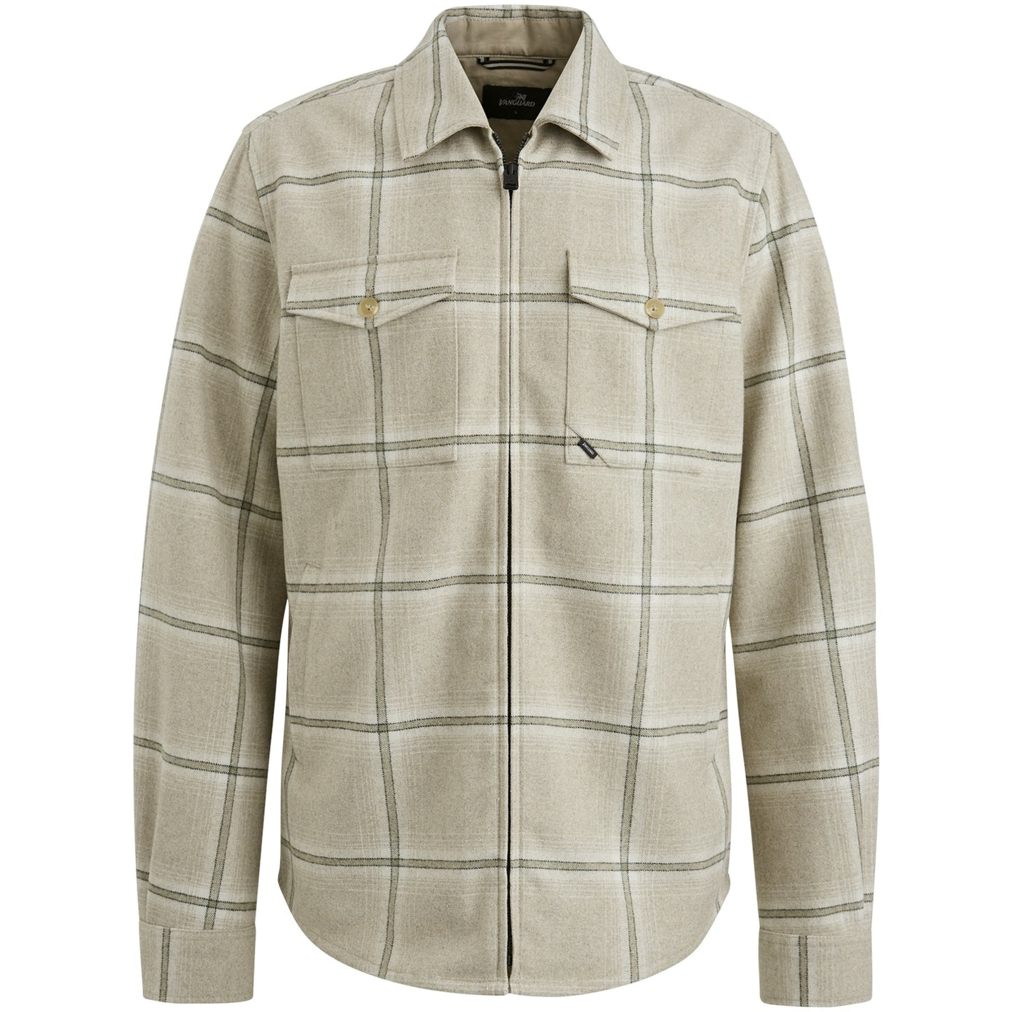 VSI2408204 - Long Sleeve Shirt Check Brushed Woolblend