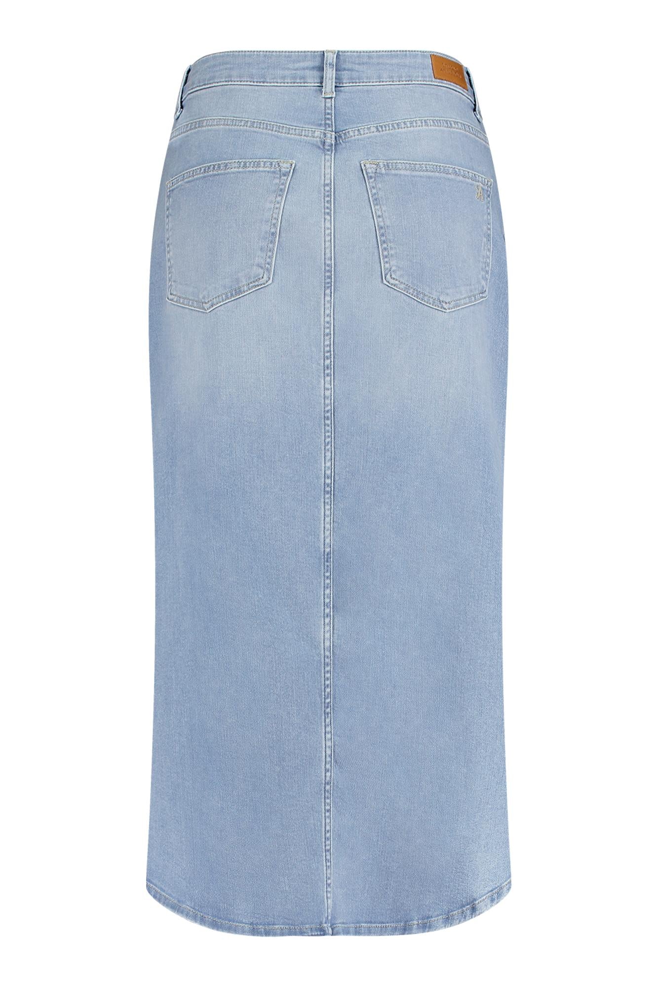 09999 - Annebella denim skirt met split voor