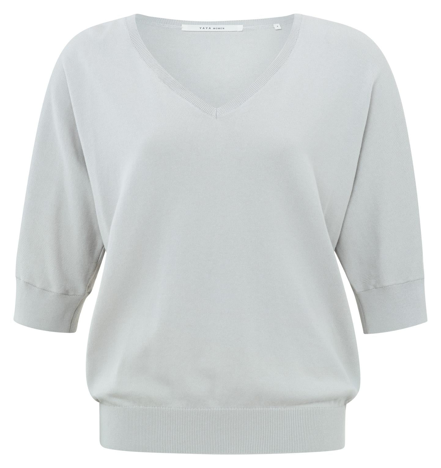 01-109070-408 - Melange sweater korte mouw