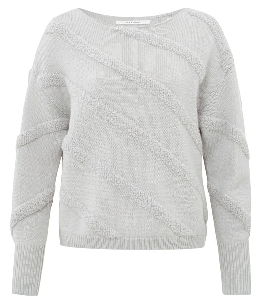 01-000379-409 - Wolmix pullover met textuurdessin