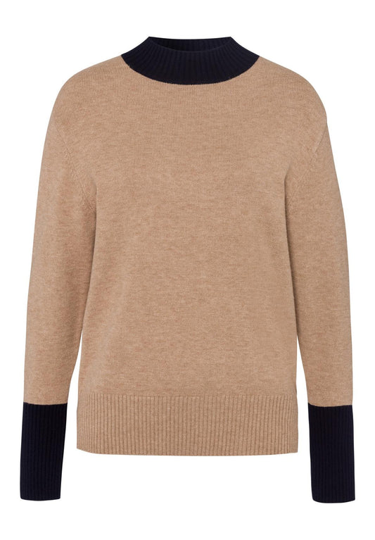 109050 - Colourblock pullover met turtlehals