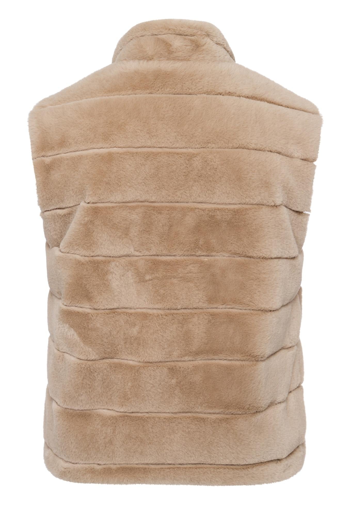 622850 - Faux fur gillet met rits