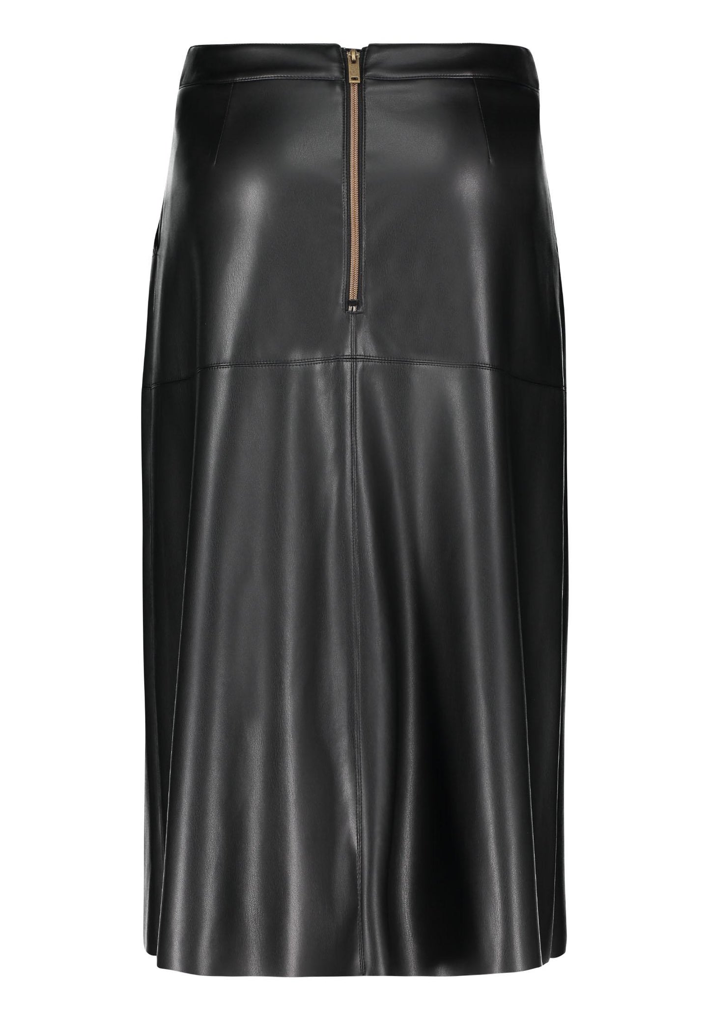 9379 2738 - Faux leather midi rok