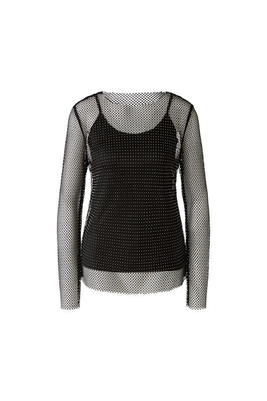 90103 - Fishnet top met strass