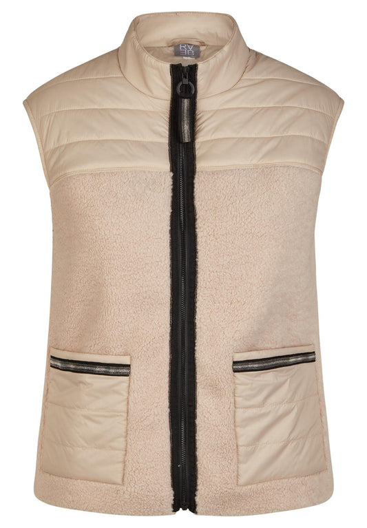 53-221270 - Bodywarmer van materiaalmix